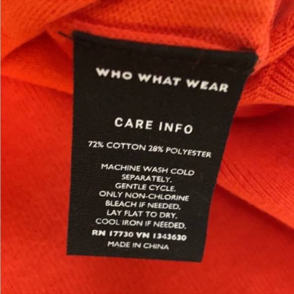 Paprika Red 2X Plus Size Pullover Sweater With Ruffle Edge Collar NEW FIRM PRICE - Picture 6 of 8